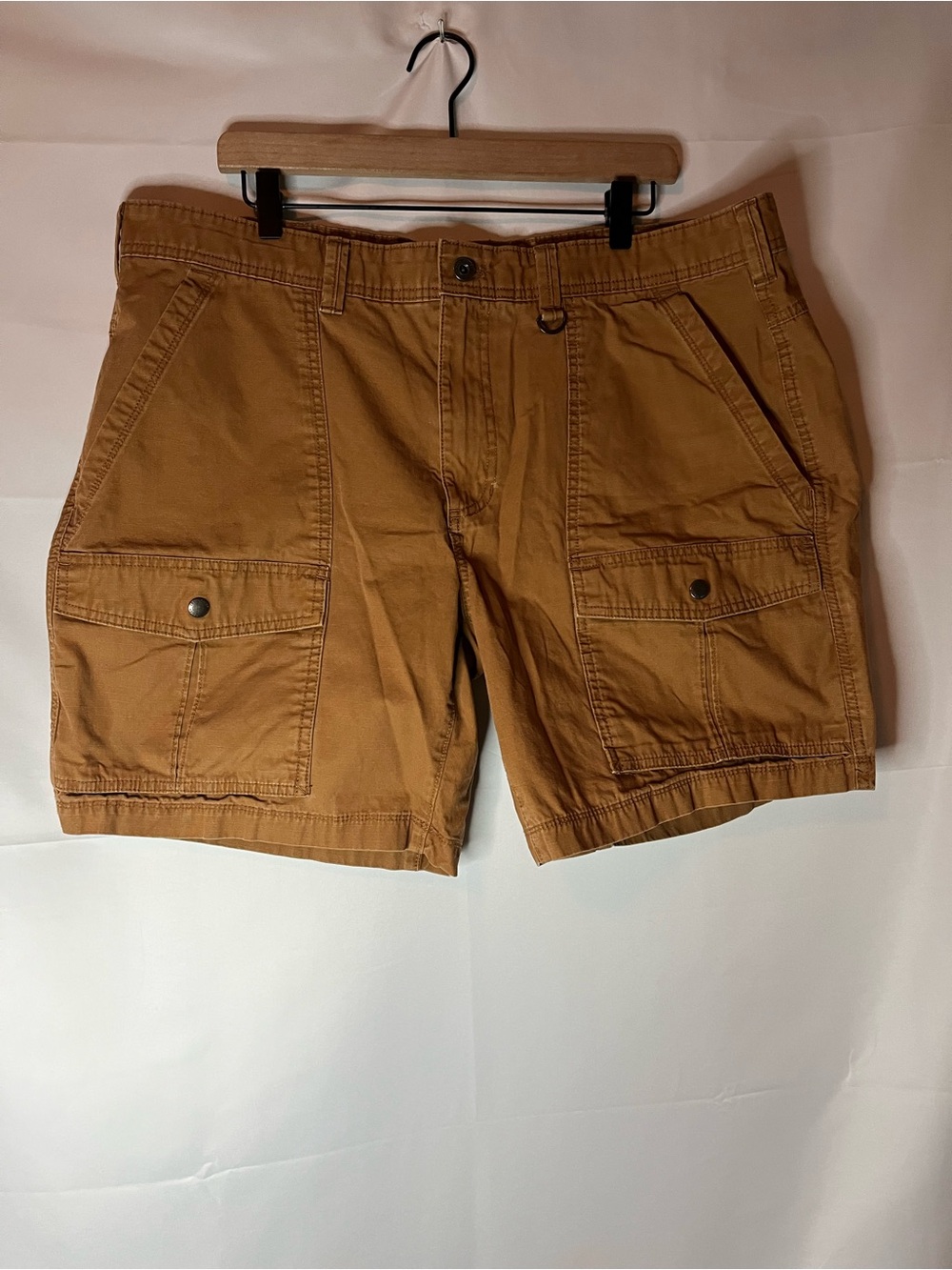 Eddie Bauer Men's Mustard Cargo Shorts